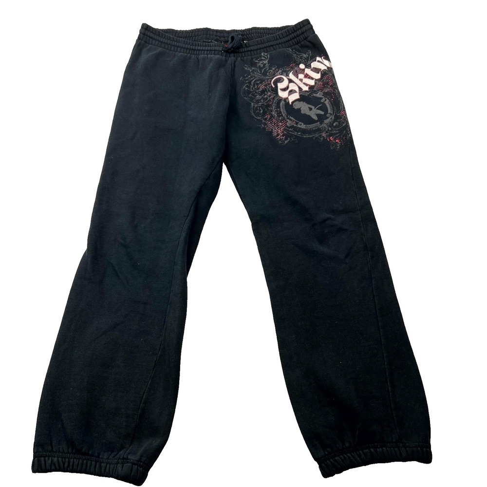 VTG Y2K Skin Baggy Sweatpants Boys XL or Men's Small Wide Leg Girl Graphic